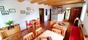 Dining room and kitchen