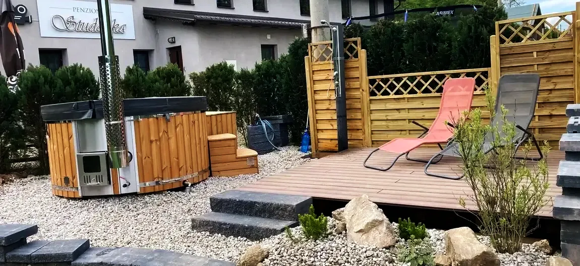 Wellness Penzion Studánka, sauna a vířivka